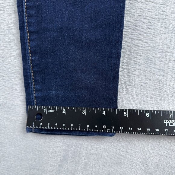 D Jeans Skinny Jeans Womens Size 6 Mid Rise Dark Wash Five Design Pockets Blue - Picture 10 of 12